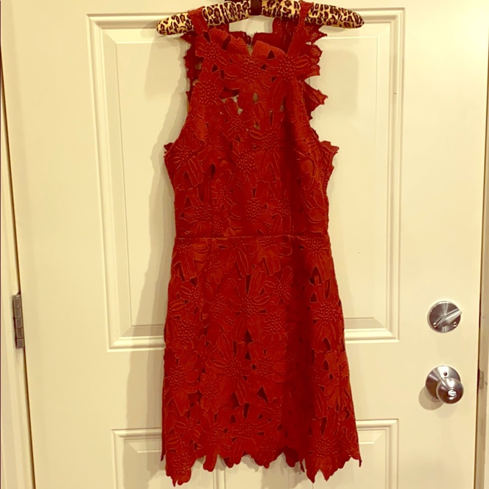Floral cutout dress